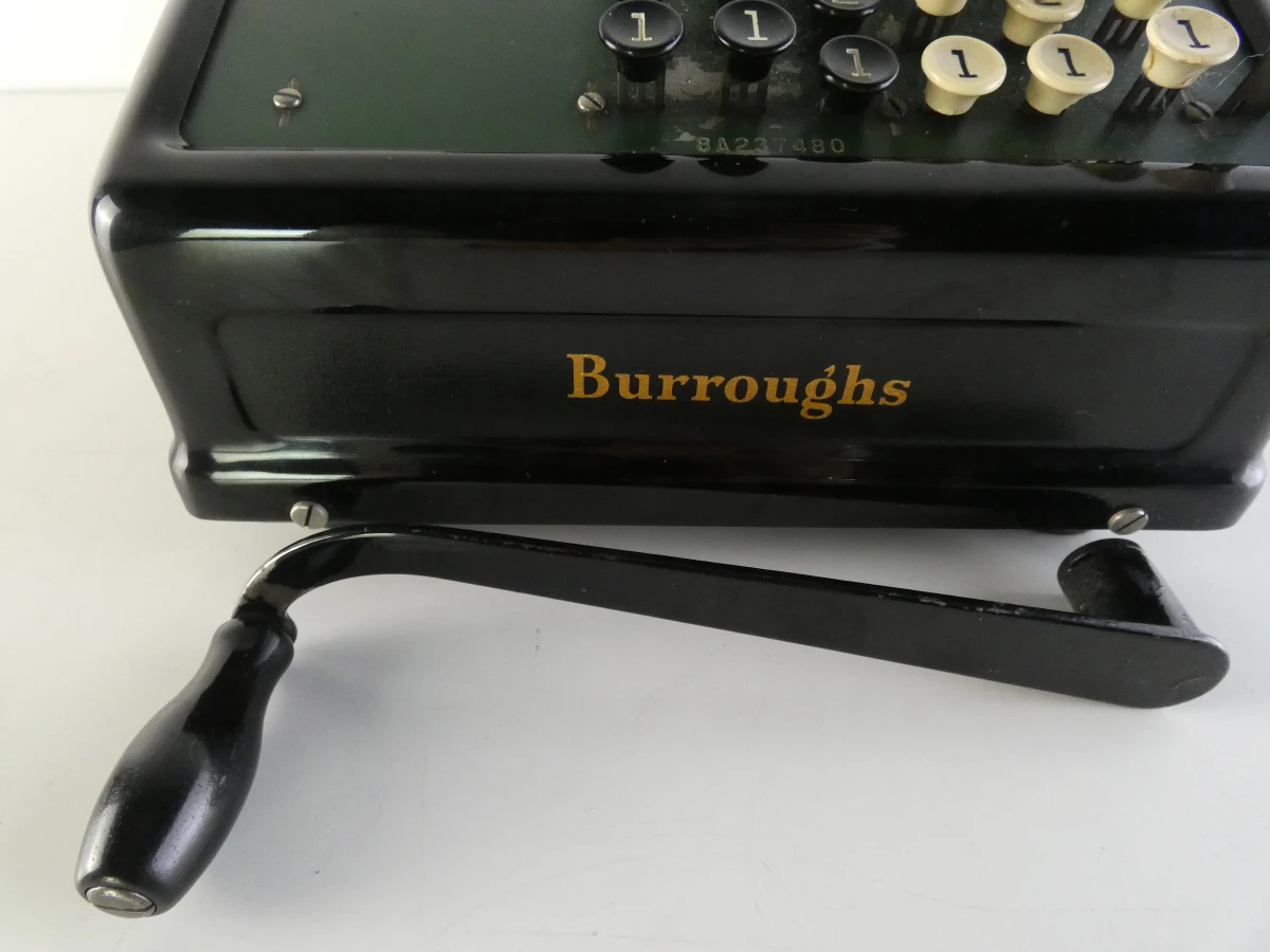Vintage mechanische rekenmachine/telmachine van Burroughs - foto 26