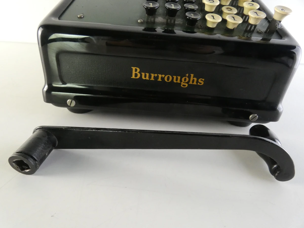 Vintage mechanische rekenmachine/telmachine van Burroughs - foto 27
