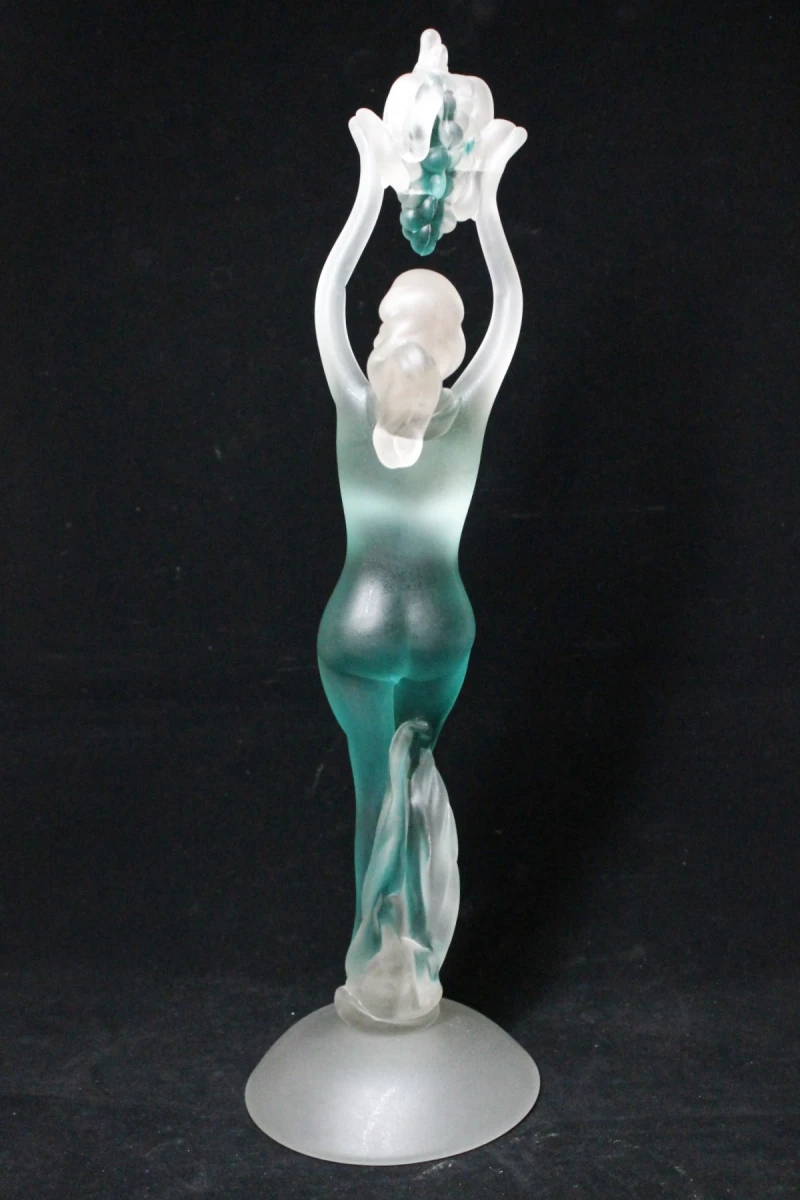 Turquoise Sculptuur van Murano-glas - foto 6