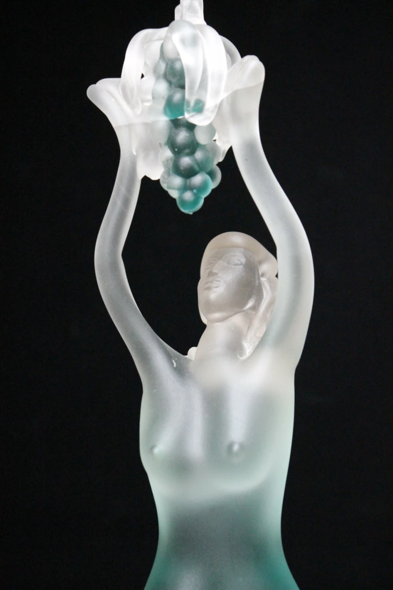 Turquoise Sculptuur van Murano-glas - foto 7