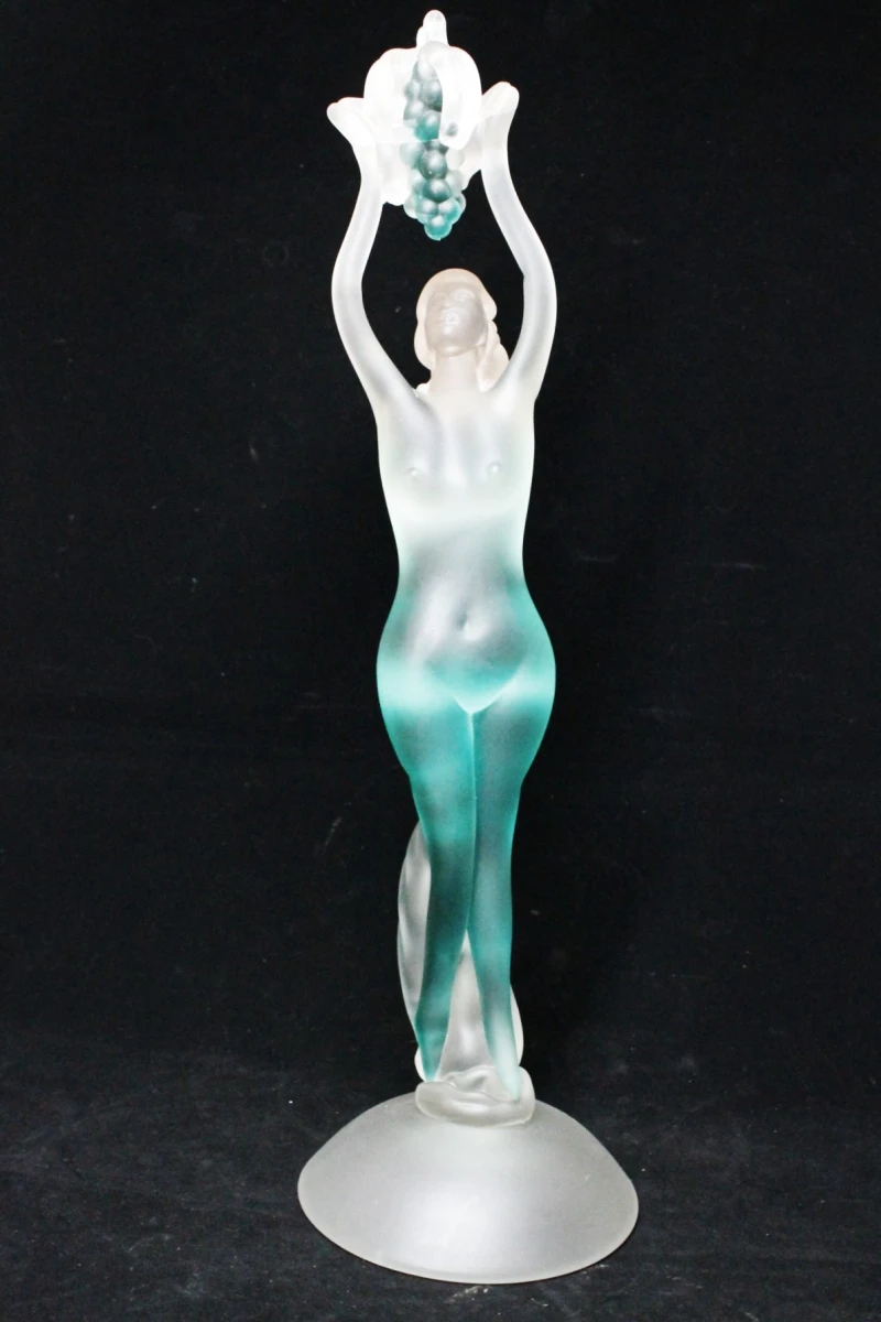 Turquoise Sculptuur van Murano-glas – kavel bij De Kringwinkel, Brecht