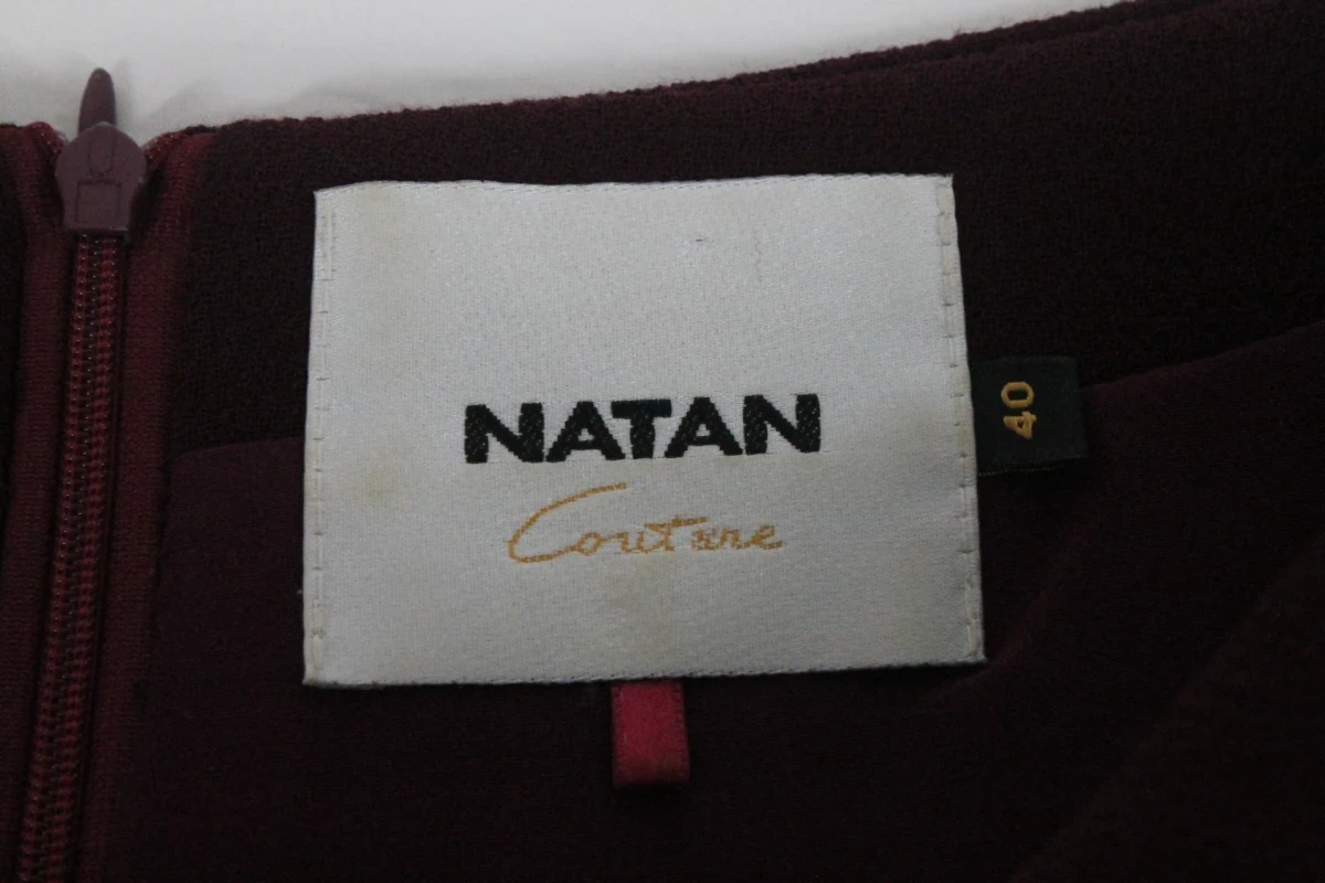 Bordeauxrode damesjurk van Natan - Maat 40 - foto 8