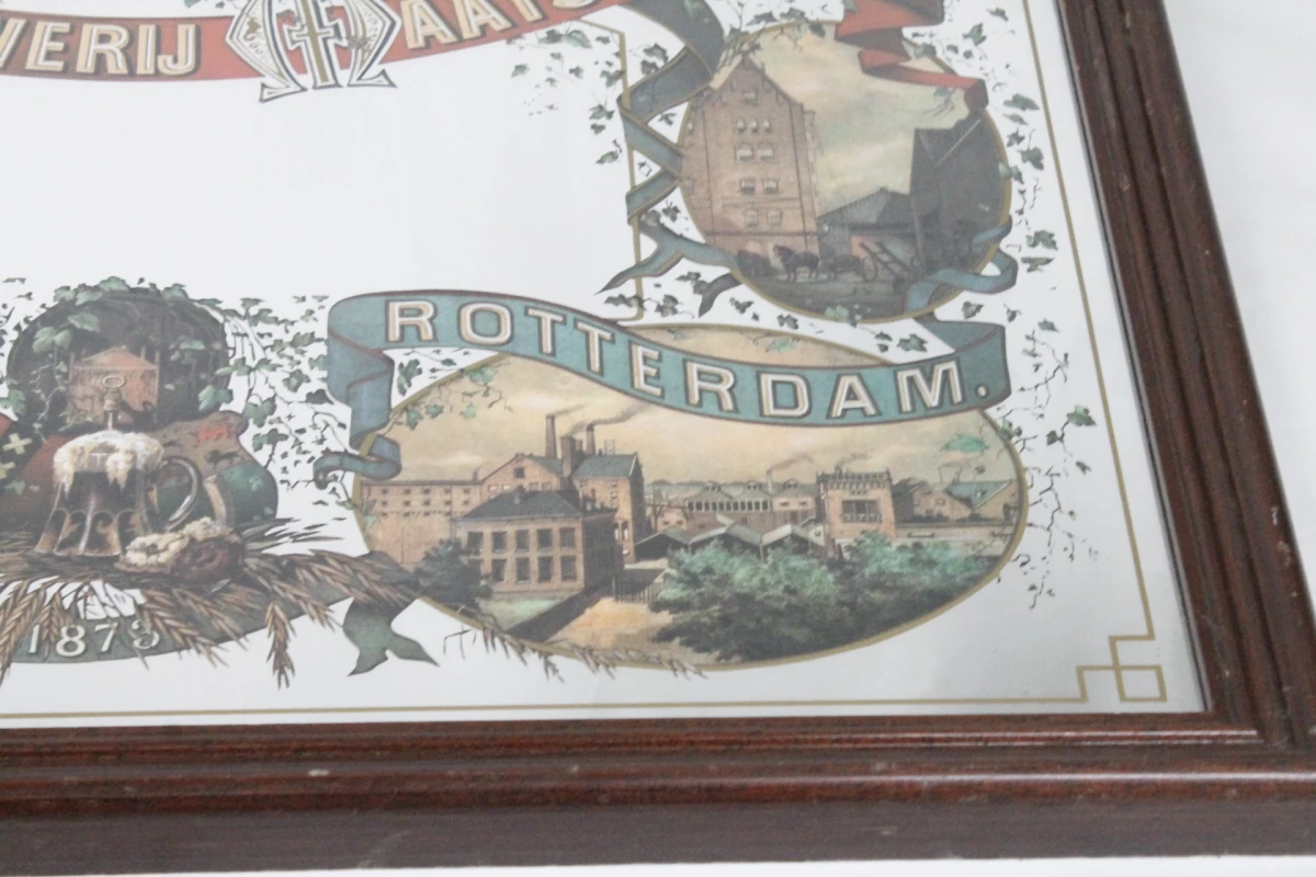 Vintage Heineken's bierbrouwerij reclamespiegel - foto 7
