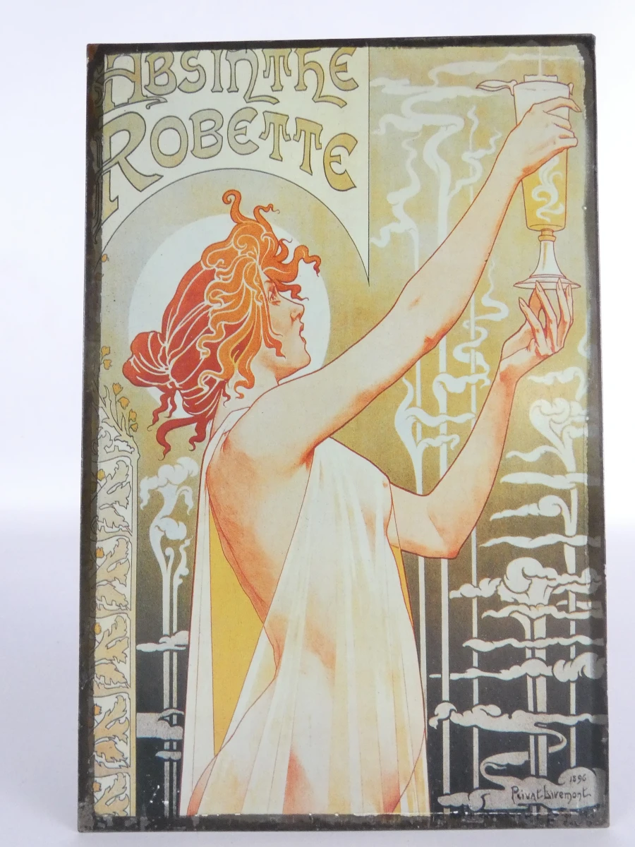 Set van 4 decoratieve metalen reclameborden - foto 7