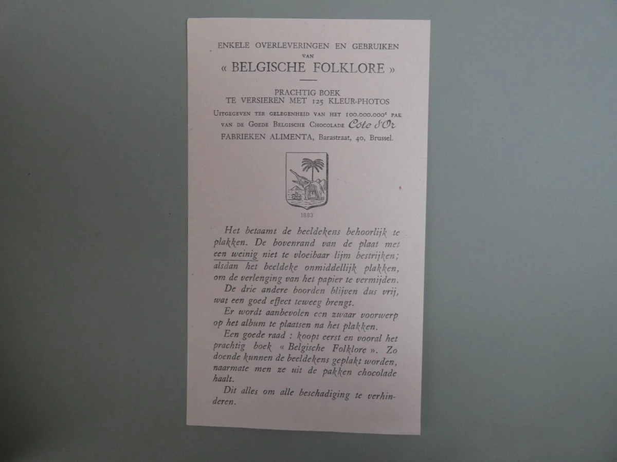Verzamelalbum Belgische Folklore - foto 3