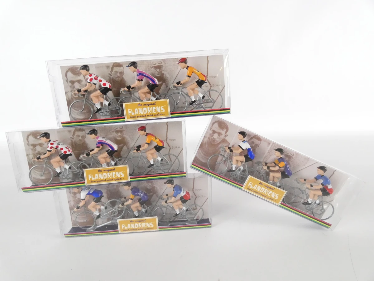 Set van Flandriens wielrenners miniaturen in doos - foto 3