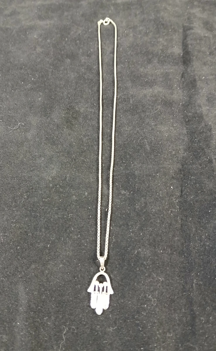 Set van twee zilveren kettingen met hangers - foto 4