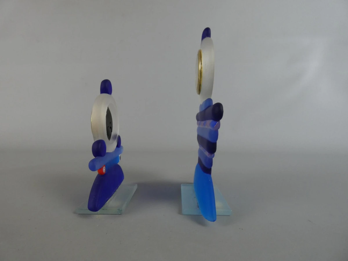 Glazen Murano stijl tafelklokken (Set van 2) - foto 2