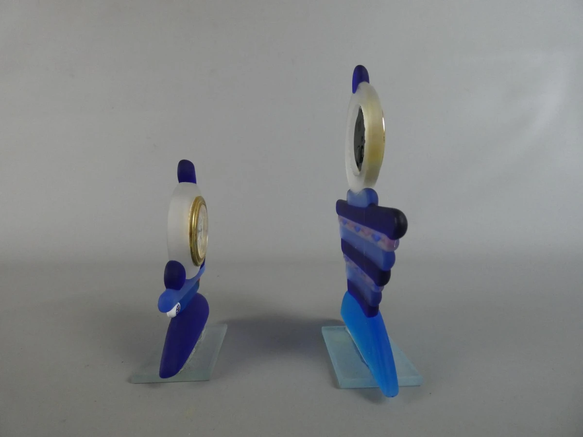 Glazen Murano stijl tafelklokken (Set van 2) - foto 4