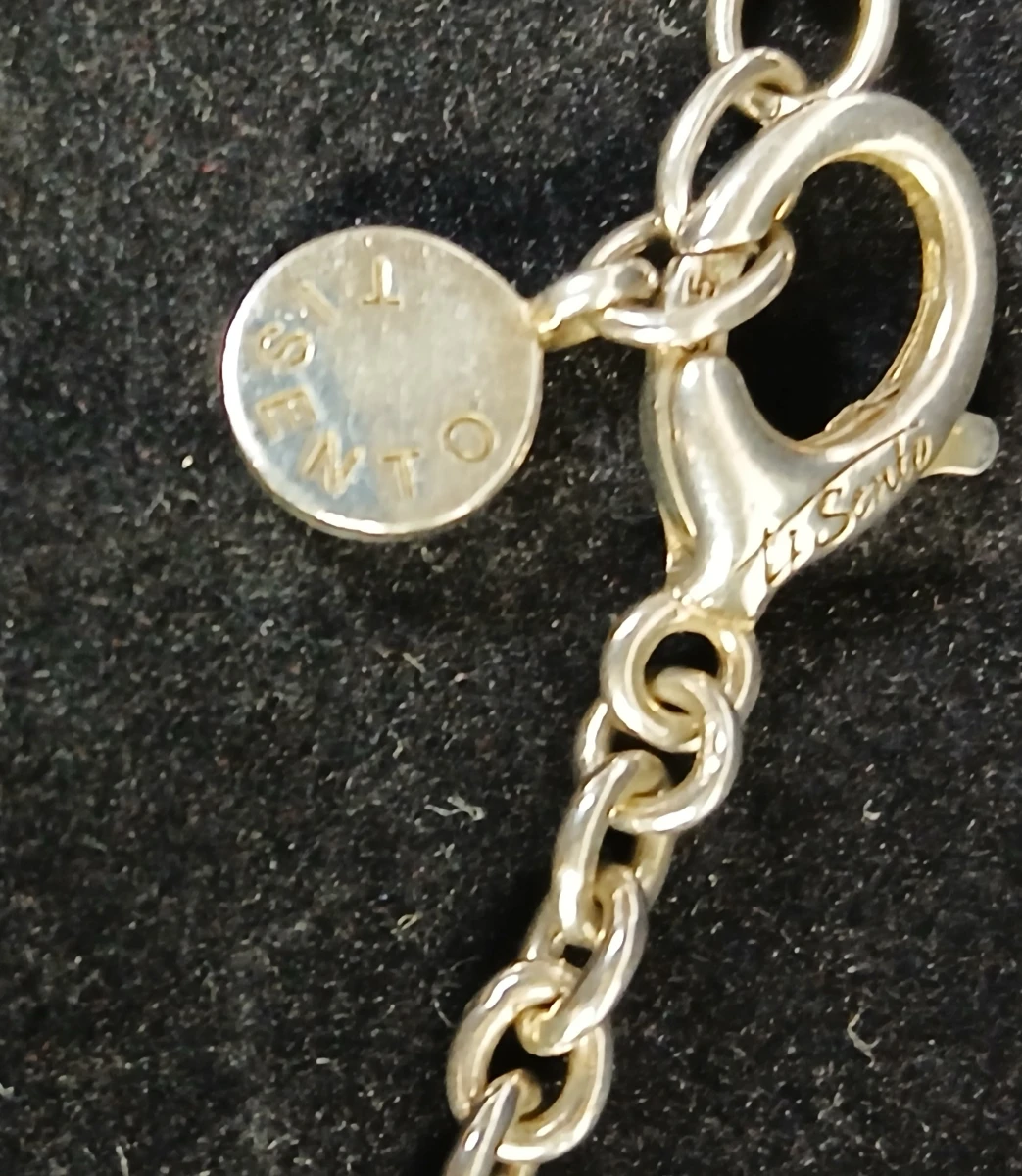 Zilveren ketting met parel en hanger - foto 4