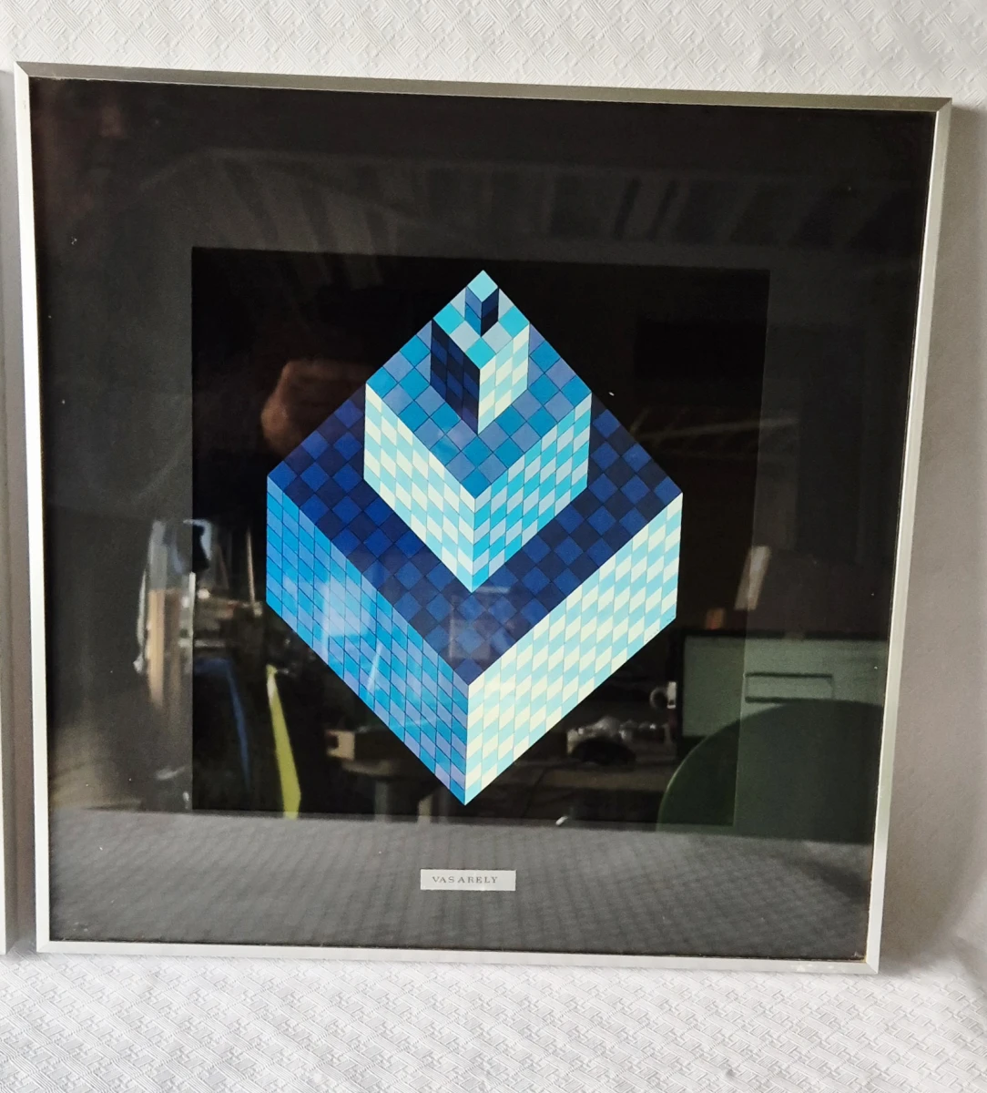 Set van 2 ingelijste Vasarely prints - foto 14