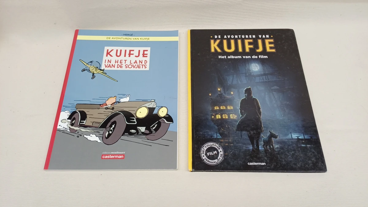 Lot Kuifje met strips, boeken en wandpaneel - foto 5
