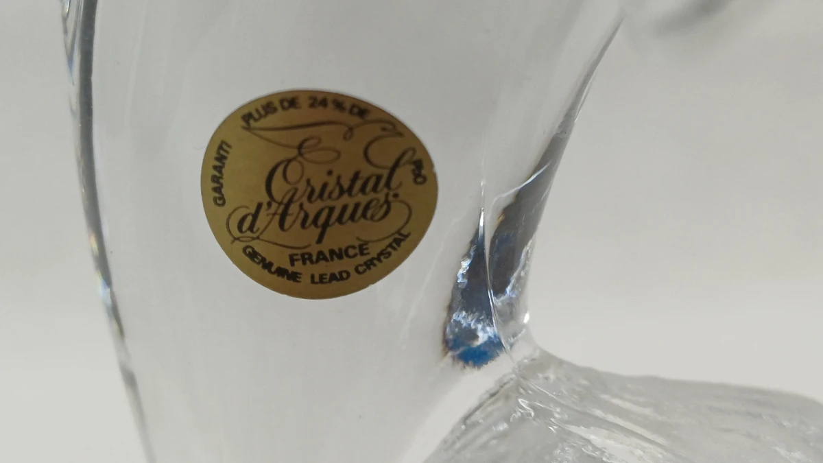 Set van 4 Cristal d'Arques kristallen dolfijnen beeldjes - foto 3