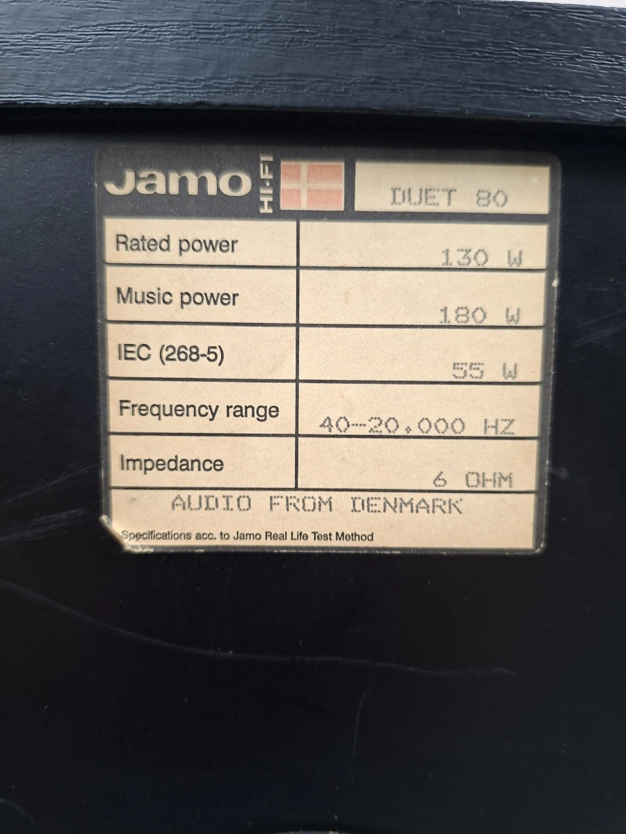 Jamo Duet 80 3-Weg Vloerstaande Luidsprekers – Krachtige Deense Sound (130W - 180W) - foto 4