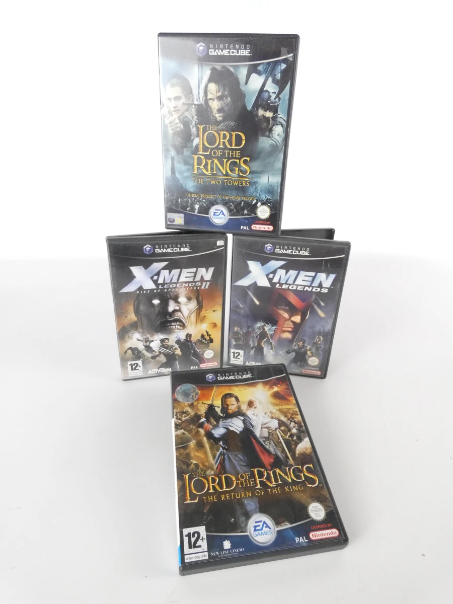 Nintendo GameCube spellen: Lord of the Rings en X-Men Legends – kavel bij De Kringwinkel, Heverlee