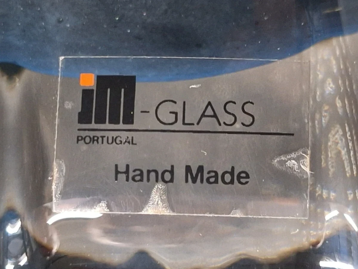Hand gemaakte solifleur vaas door JM Glass Portugal met zespuntige stervoet - foto 10