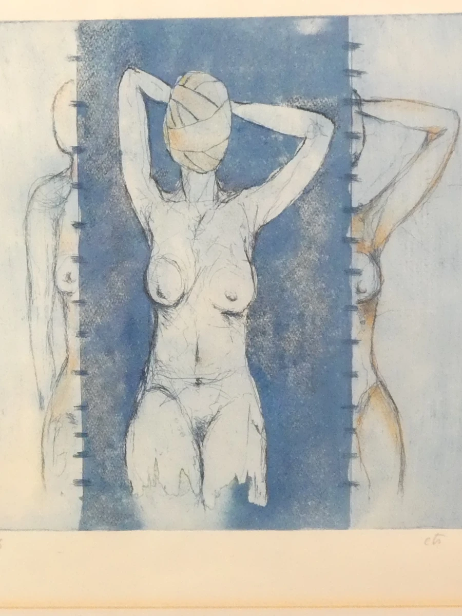 Gesigneerde gravure "Jetty" (1996) – Ingelijst kunstwerk - foto 3