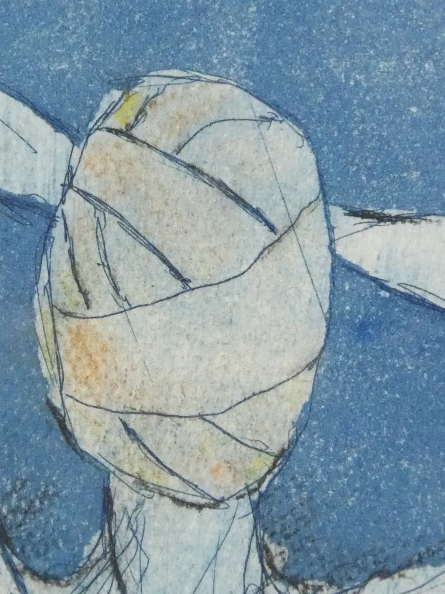 Gesigneerde gravure "Jetty" (1996) – Ingelijst kunstwerk - foto 5