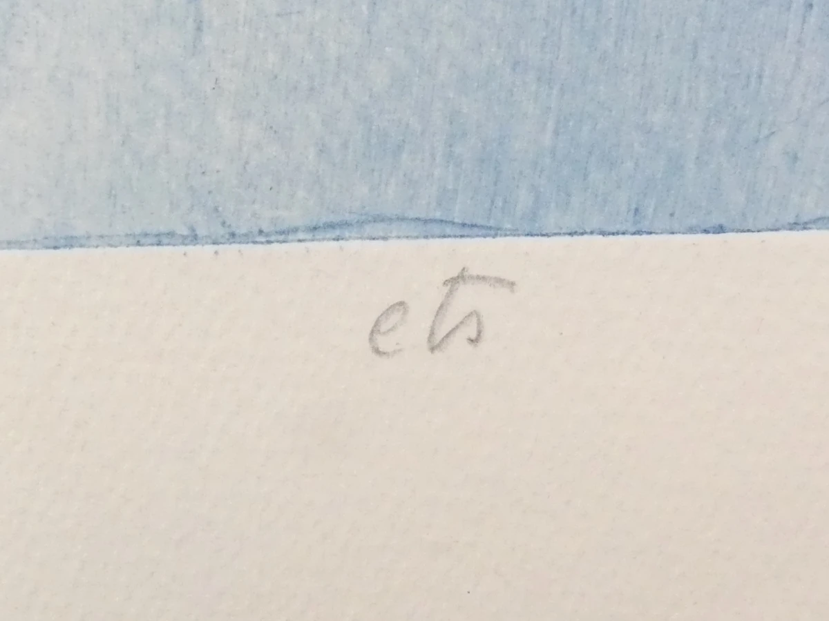 Gesigneerde gravure "Jetty" (1996) – Ingelijst kunstwerk - foto 7