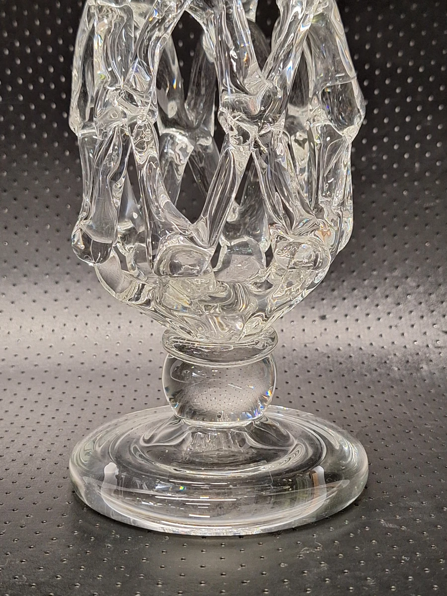 Opengewerkte glazen design kandelaar 39.5 cm in Murano-stijl - foto 4