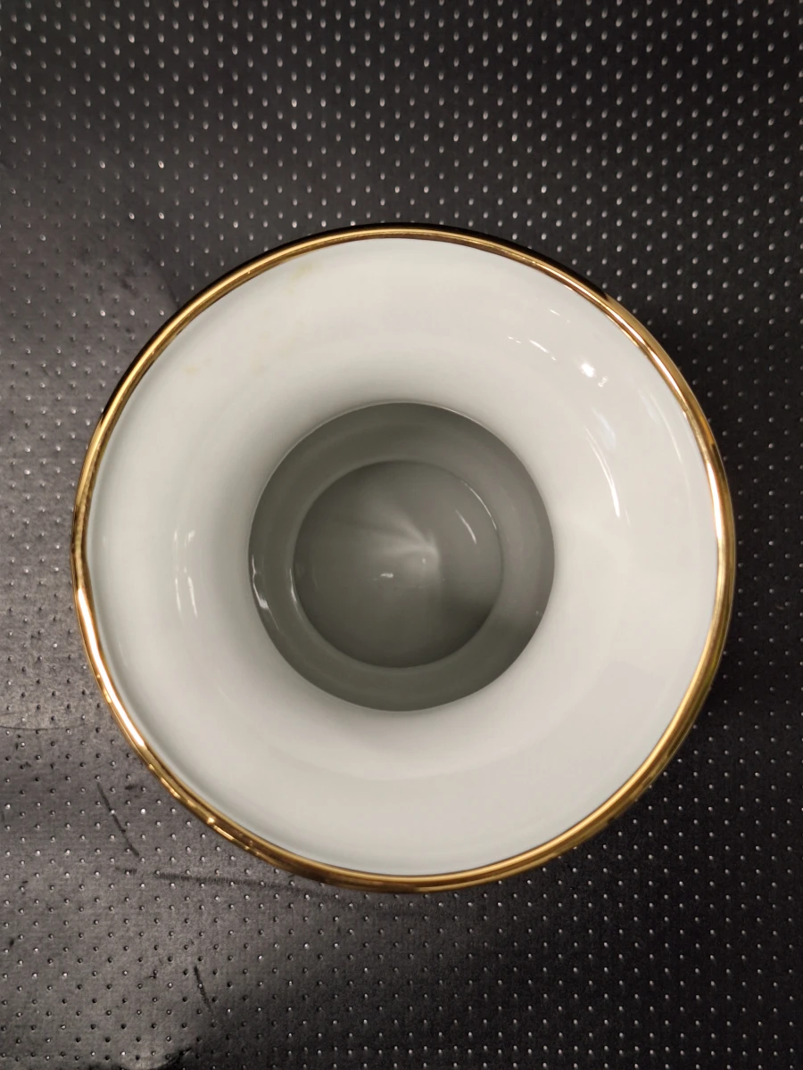 Luxe Porseleinen Vaas - Casa Bohemia S.A. - 24K Goud & Zilver Acid-Etched Decoratie - foto 7