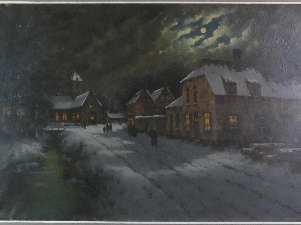 Winternachttafereel – Van Daele - barokke omkadering - foto 2