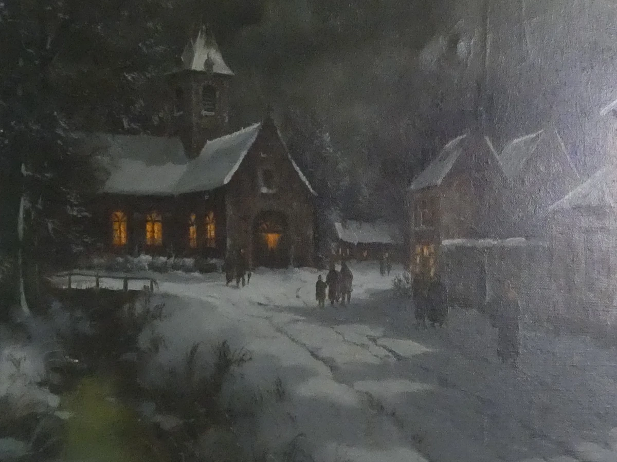 Winternachttafereel – Van Daele - barokke omkadering - foto 3