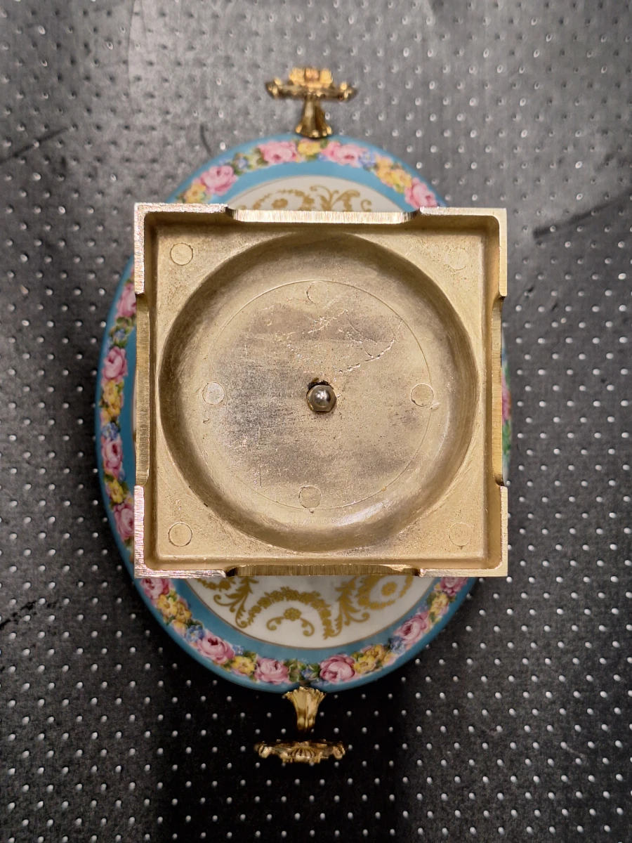 Klassieke Porseleinen Terrine / Bonbonnière met Bronzen Montuur - ACF (Décor de Paris) - foto 17