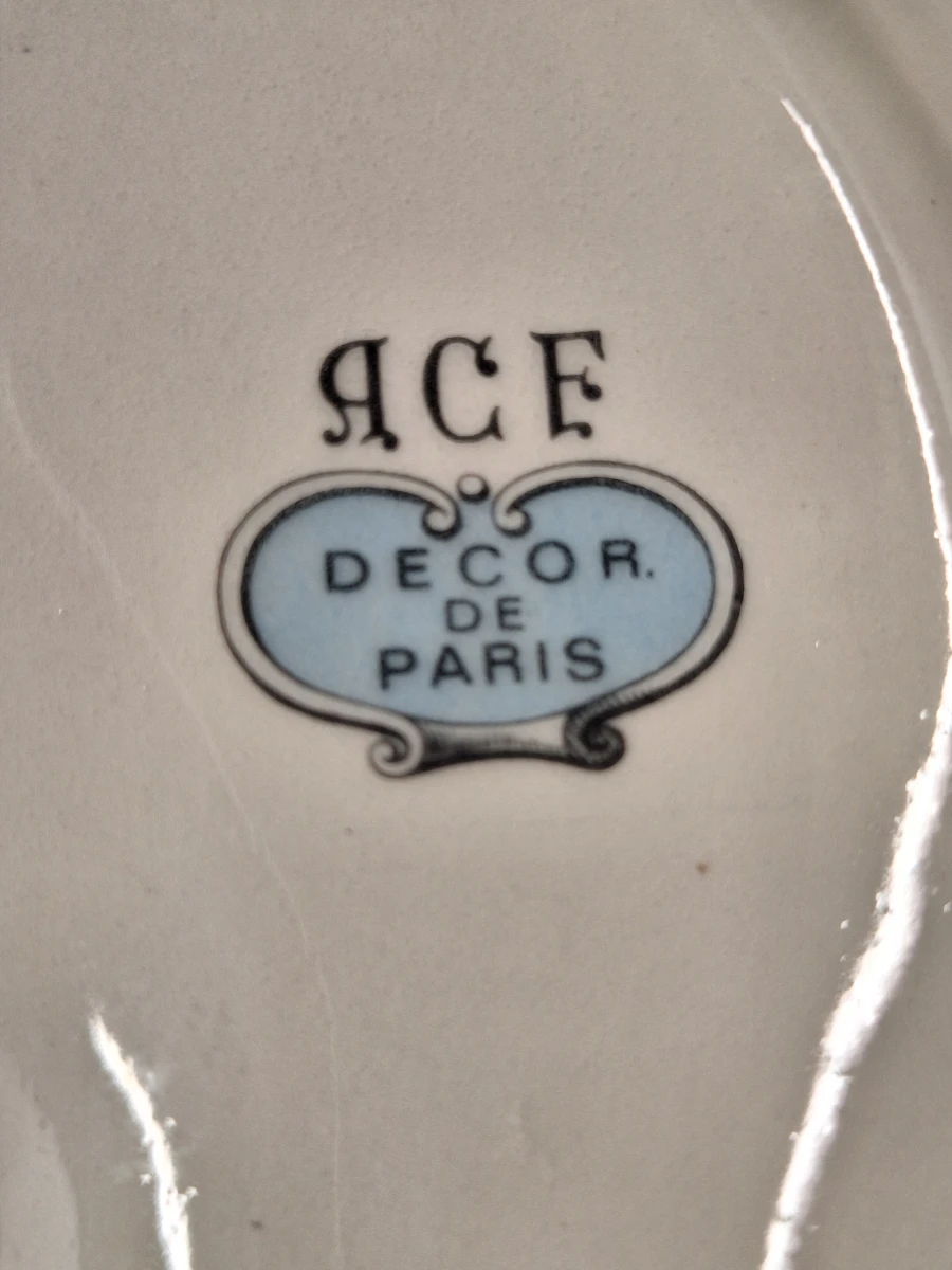 Klassieke Porseleinen Terrine / Bonbonnière met Bronzen Montuur - ACF (Décor de Paris) - foto 21