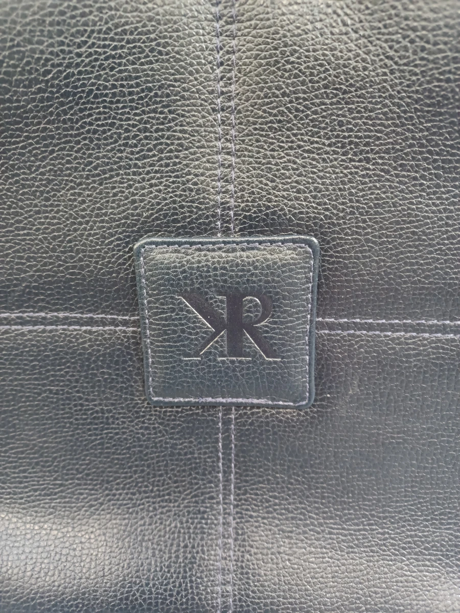 Stijlvolle donkerblauwe lederen handtas - Kevin Reiss - Made in Belgium - foto 2
