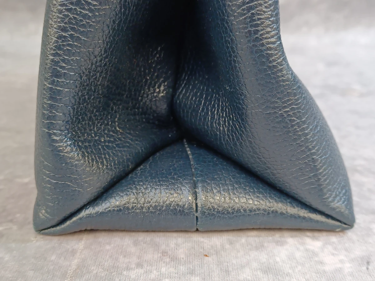 Stijlvolle donkerblauwe lederen handtas - Kevin Reiss - Made in Belgium - foto 7