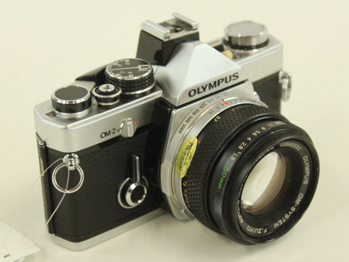 Olympus OM-2n analoge spiegelreflexcamera met 50mm lens - foto 7