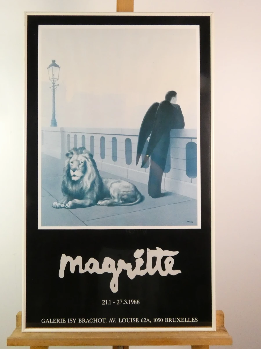 Set van 3 Magritte tentoonstellingsaffiches in lijst - foto 2