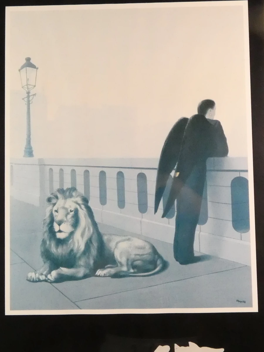 Set van 3 Magritte tentoonstellingsaffiches in lijst - foto 3