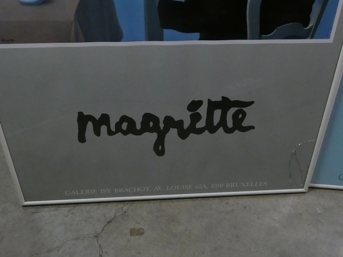 Set van 3 Magritte tentoonstellingsaffiches in lijst - foto 10