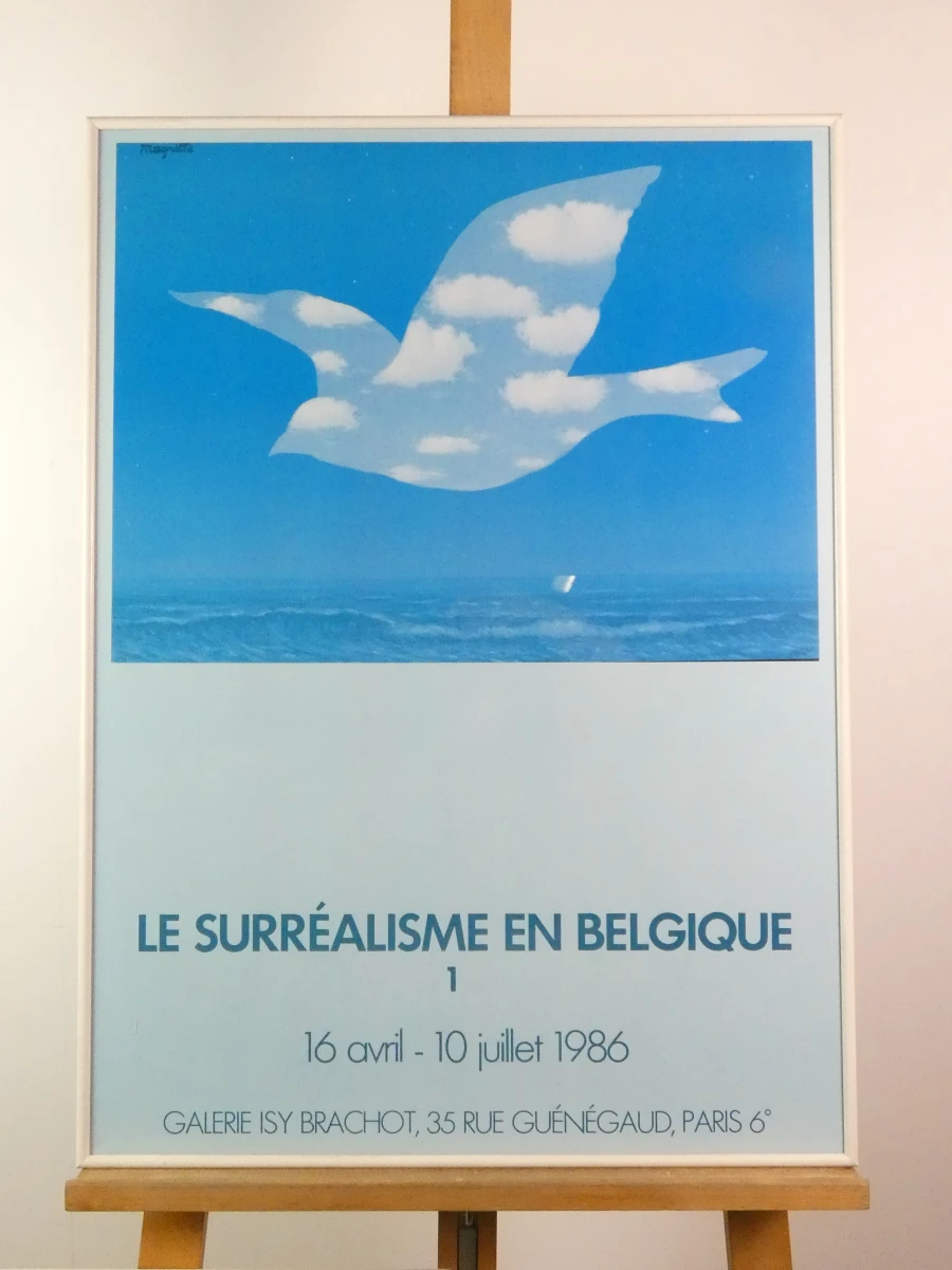 Set van 3 Magritte tentoonstellingsaffiches in lijst - foto 13
