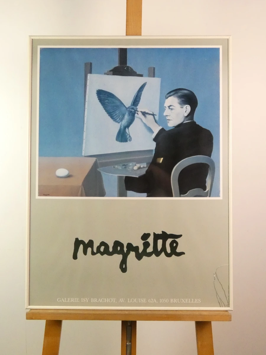 Set van 3 Magritte tentoonstellingsaffiches in lijst - foto 16