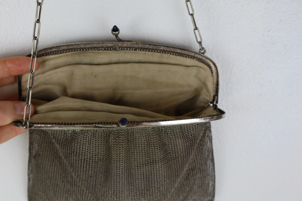 Vintage mesh avondtas 1920 - foto 5