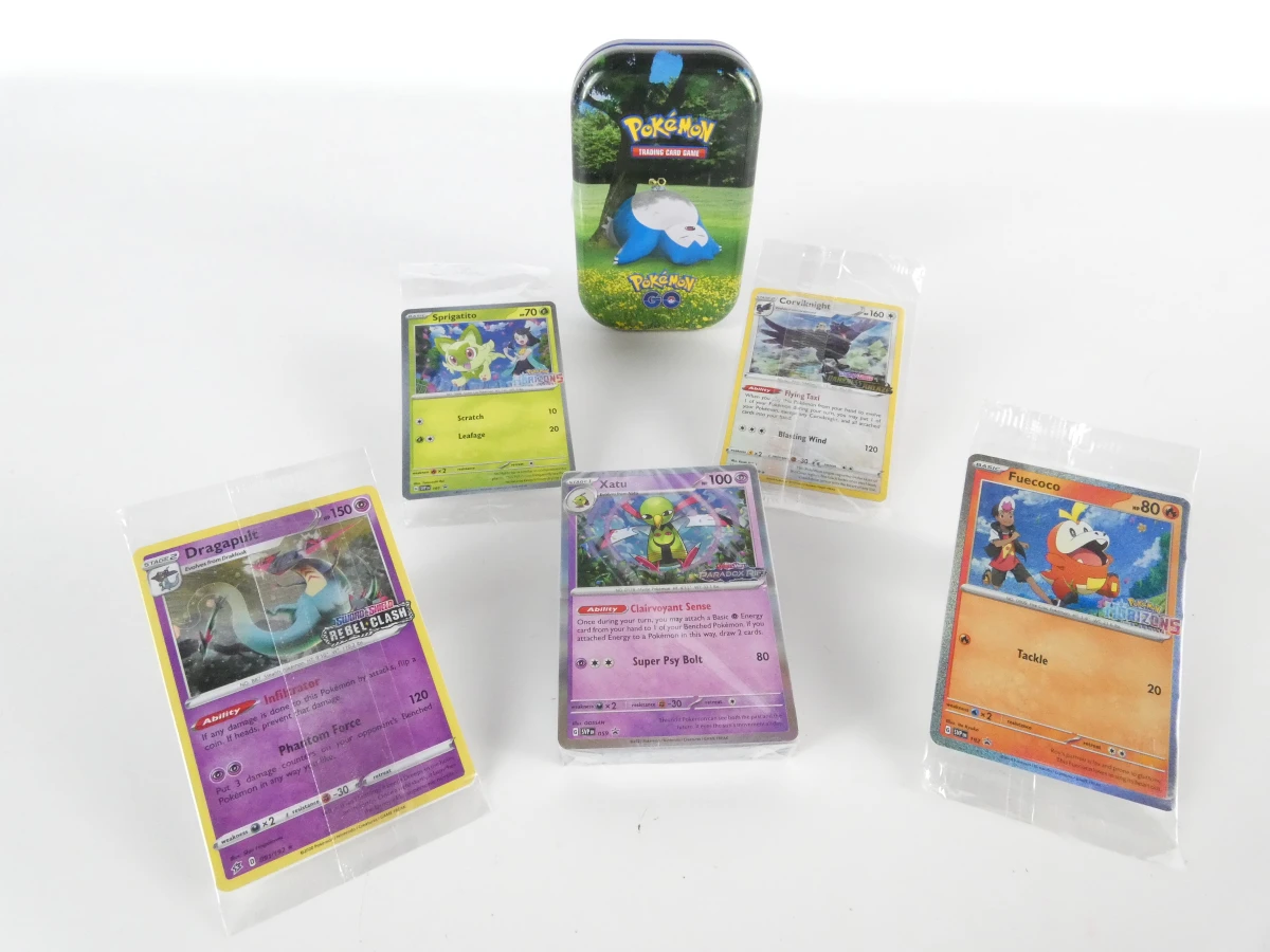 Pokémon Mini Tin + Trading kaarten – Sealed – kavel bij De Kringwinkel, Heverlee