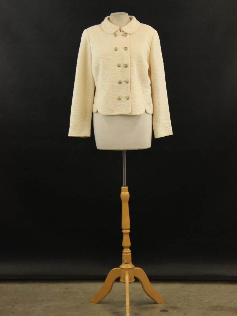 ST. John Klassieke wollen damesblazer met dubbele rij goudkleurige knopen – kavel bij De Kringwinkel, Antwerpen