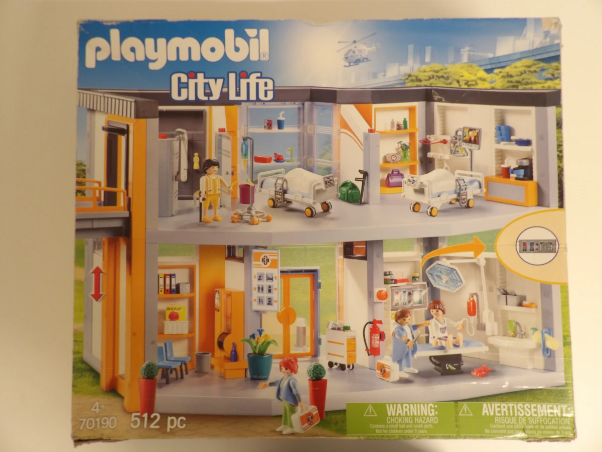 Playmobil City Life groot ziekenhuis (70190) – kavel bij De Kringwinkel, Leopoldsburg