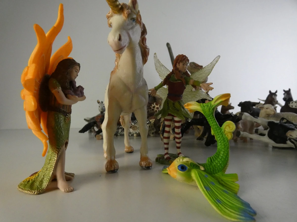 Set Schleich dieren- en fantasiefiguren plastic speelgoed - foto 19