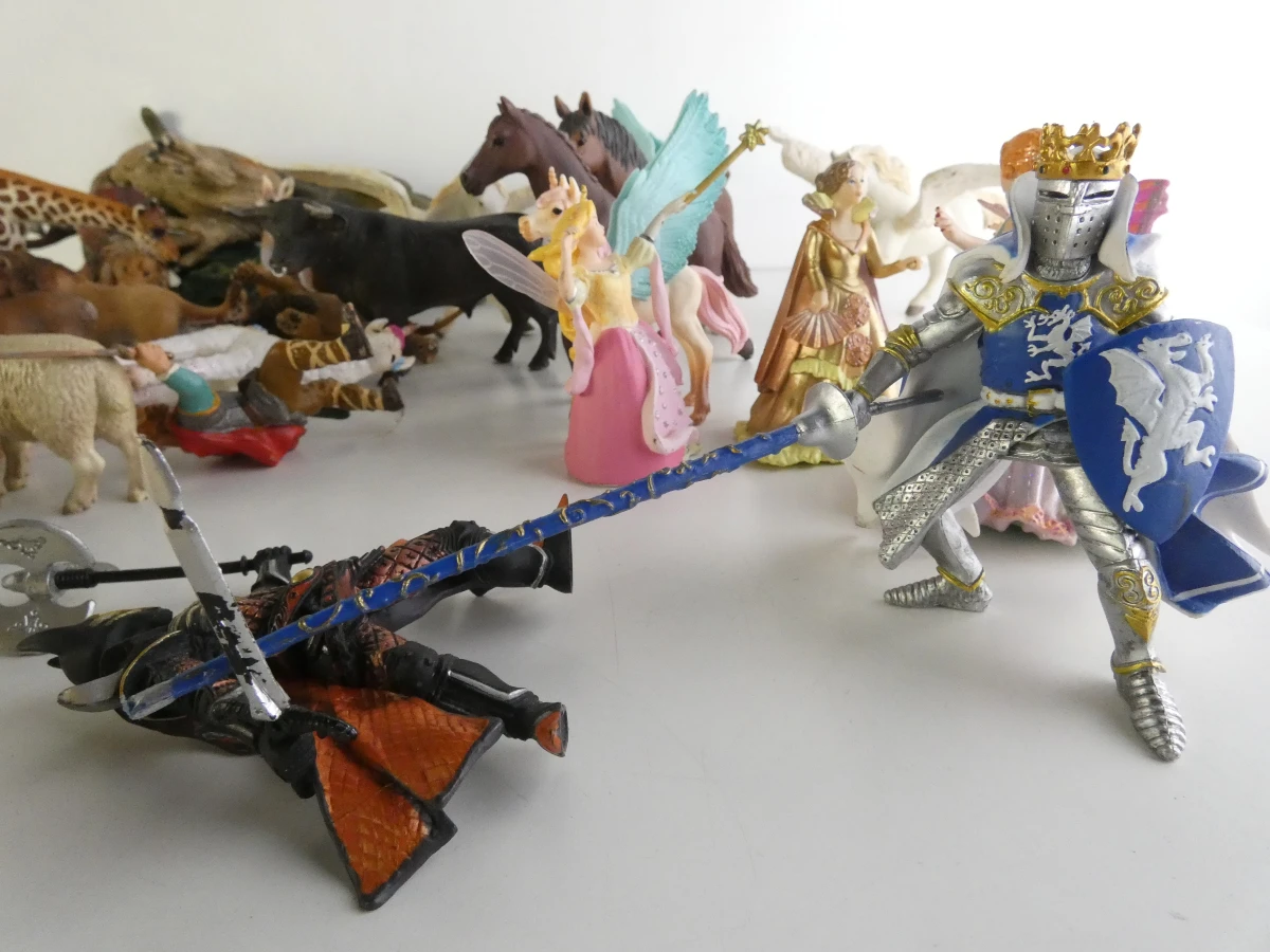 Set Schleich dieren- en fantasiefiguren plastic speelgoed - foto 22