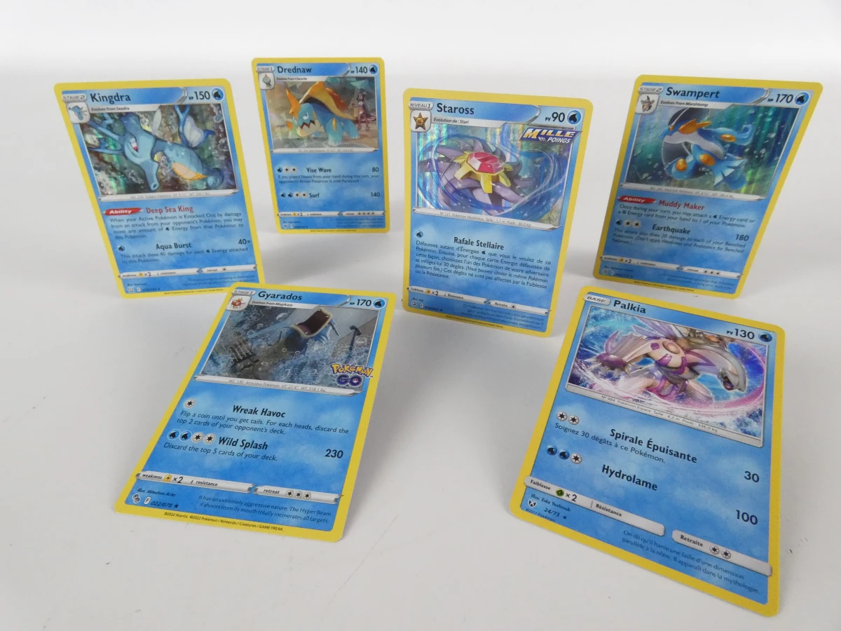 Lot van 40 Pokémon kaarten + Mini Tin (Frans/Engels/Japans) - foto 12