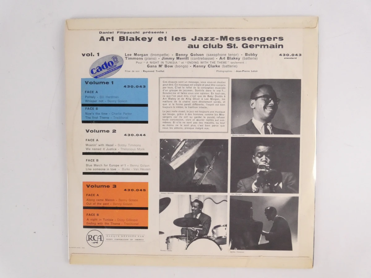 Vinylplaat Art Blakey et les Jazz-Messengers au club St. Germain - foto 3