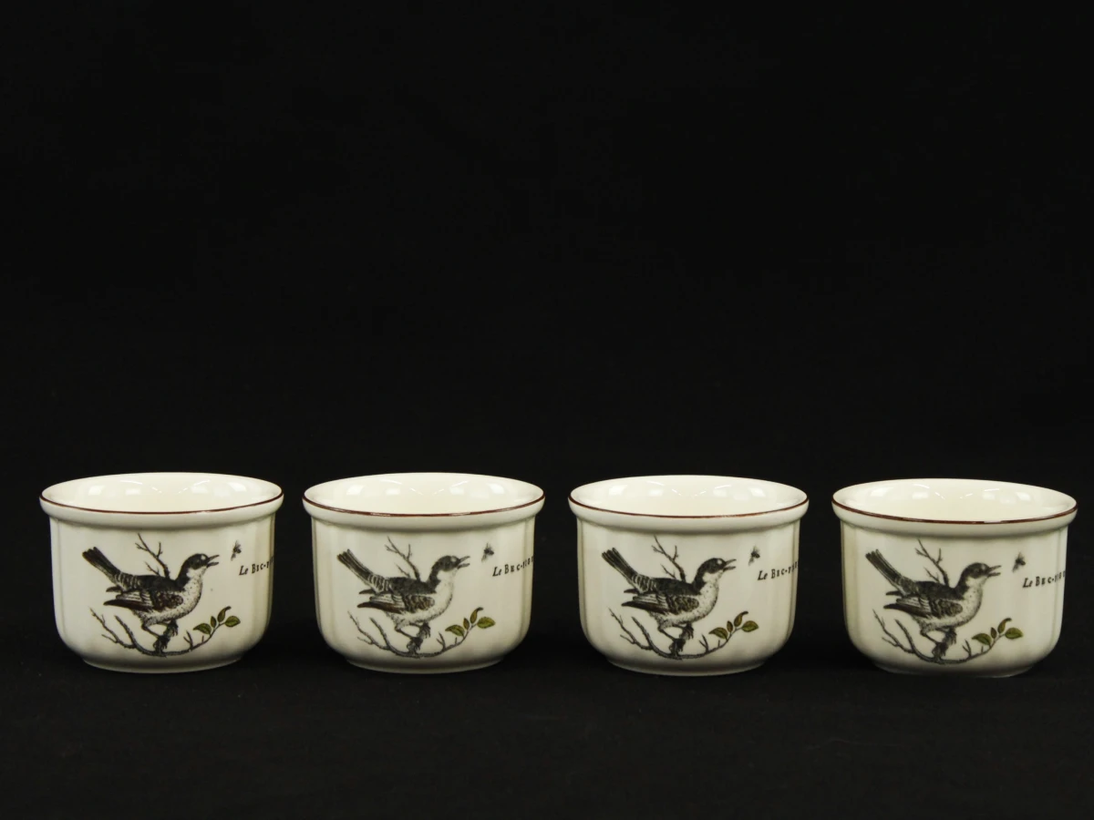 Villeroy &Boch  Le Bec -Figue Male set van 4 vuurvaste potjes met vogelmotief - foto 2
