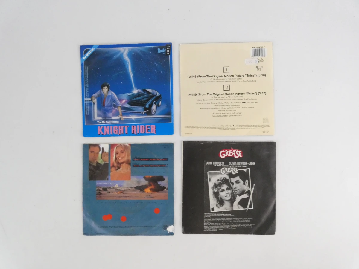 Set van 10 vintage vinyl singles met 7 inch koffertje - foto 5