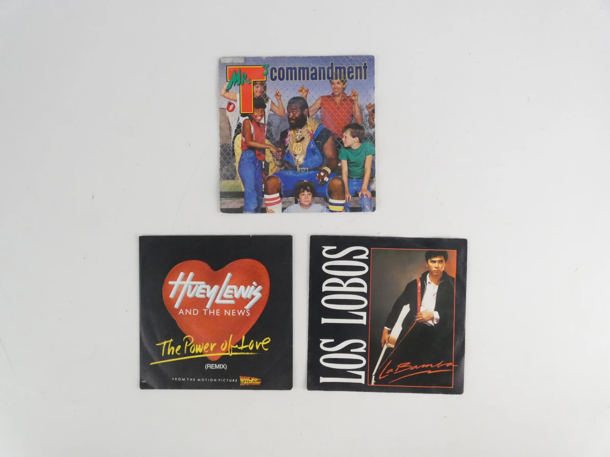 Set van 10 vintage vinyl singles met 7 inch koffertje - foto 8