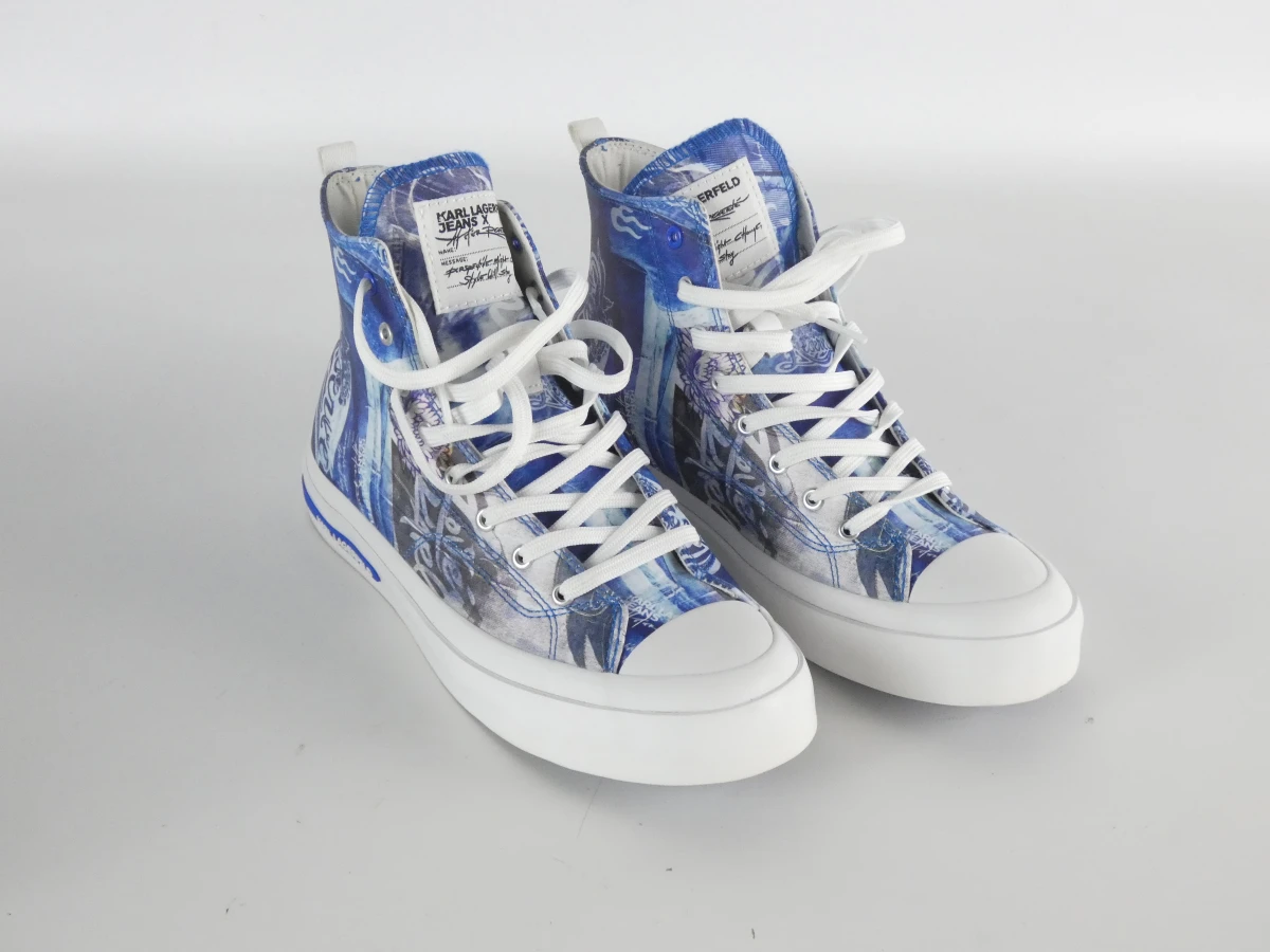 Karl Lagerfeld - High-Top Sneakers – Navy/Blue (Maat 39) – kavel bij De Kringwinkel, Heverlee