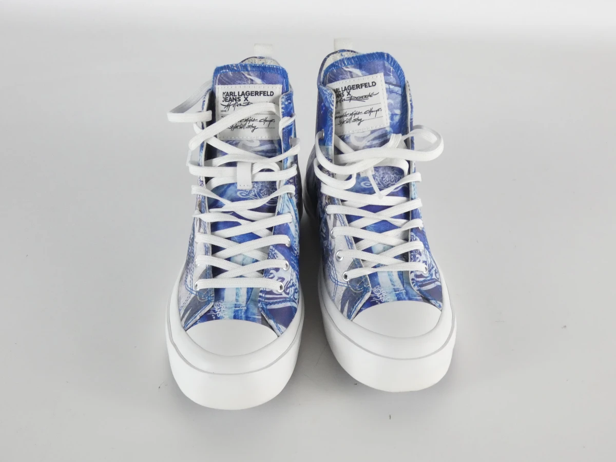 Karl Lagerfeld - High-Top Sneakers – Navy/Blue (Maat 39) - foto 2